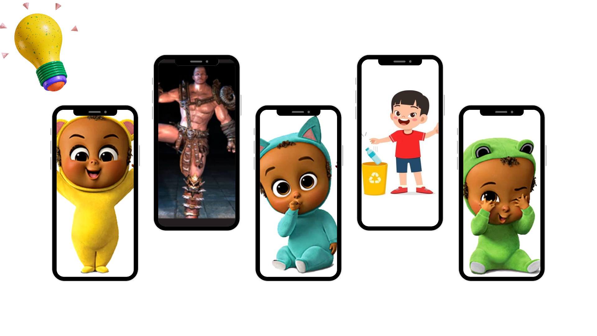 Collage of all the screens designed by Nipun Parekh
